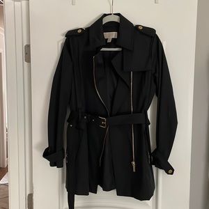 Michael Kors black trench coat